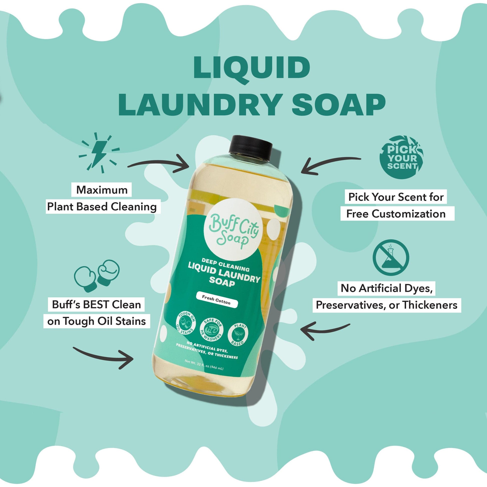 Cobalt Blue Liquid Laundry Soap